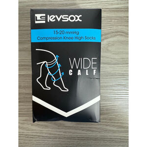 Women's Levsox Black & Blue Compression Knee High Socks One Size